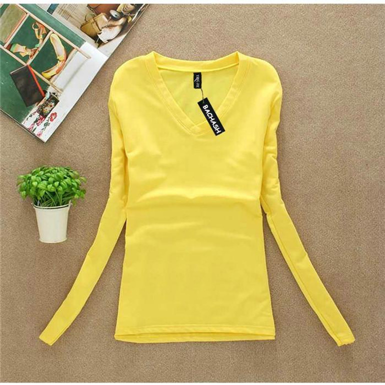 BACHASH New 2017 Fashion Export Brand Women Cashmere Sweater Solid Long Sleeve Slim Women Knitted Wool Sweater Pullovers Spring