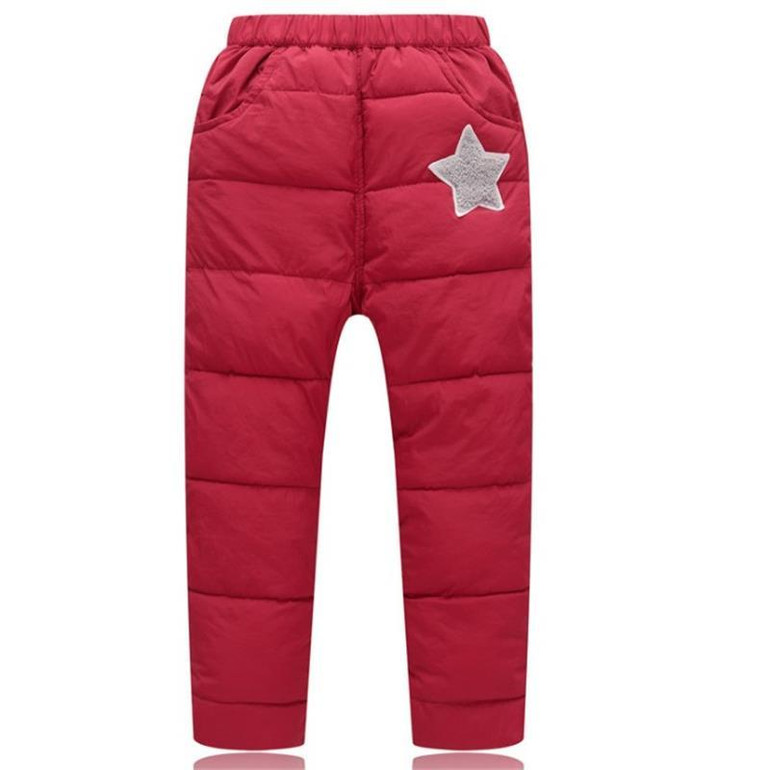Baby Warm Down Pants Baby Boys GirlsTrousers Baby Girls Winter Pants Children Casual Trousers
