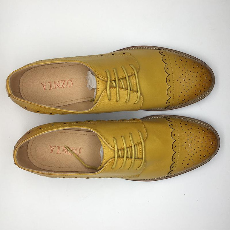 Genuine leather Ruffles Bullock women shoes fashion all match casual shoes lady retro oxfords shoes