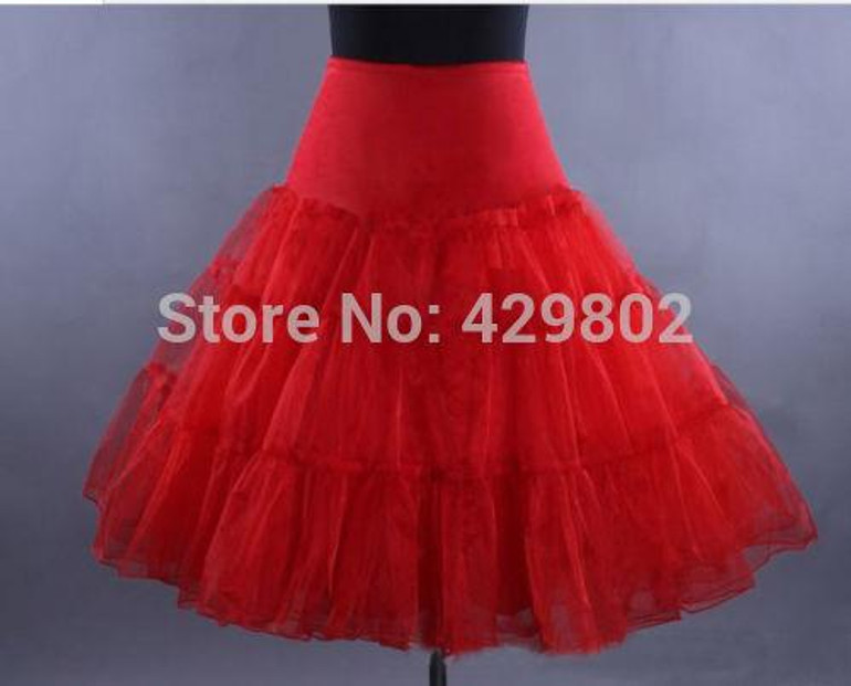 Adult 50s Swing Vintage Petticoat 27" Retro Underskirt Rockabilly Tutu Fancy Skirt Free Shipping Drop Shipping