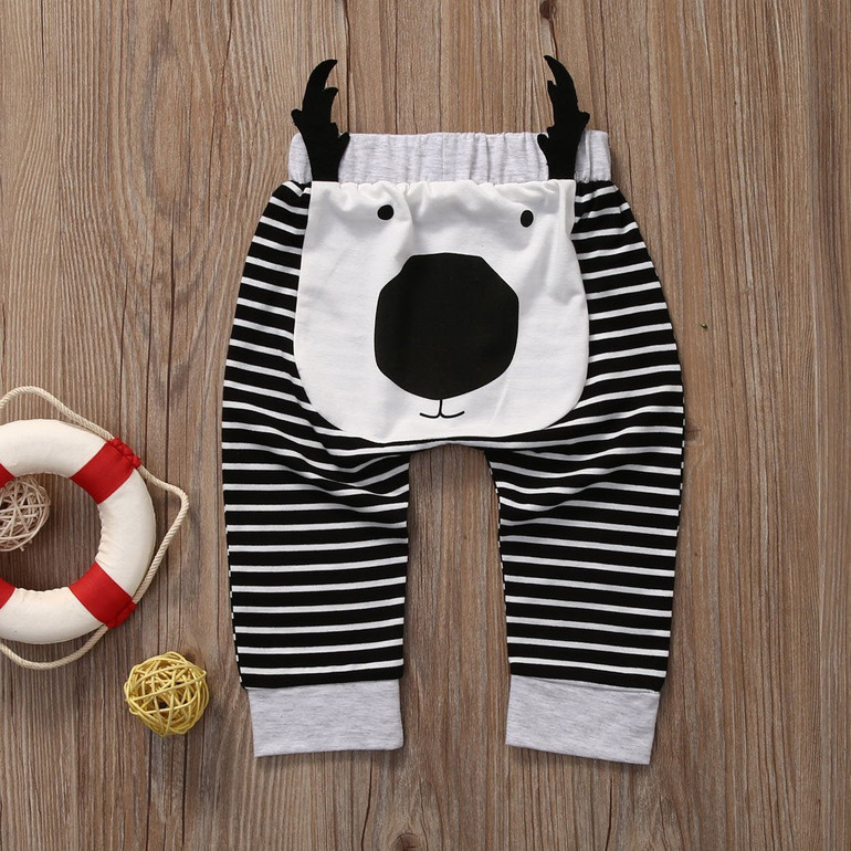 Adorable Kid Baby Cartoon Monster Pants Toddler Baby Boy Girl Cartoon Bottom Pants Harem Leggings Pants Trouser Unisex Long Pant