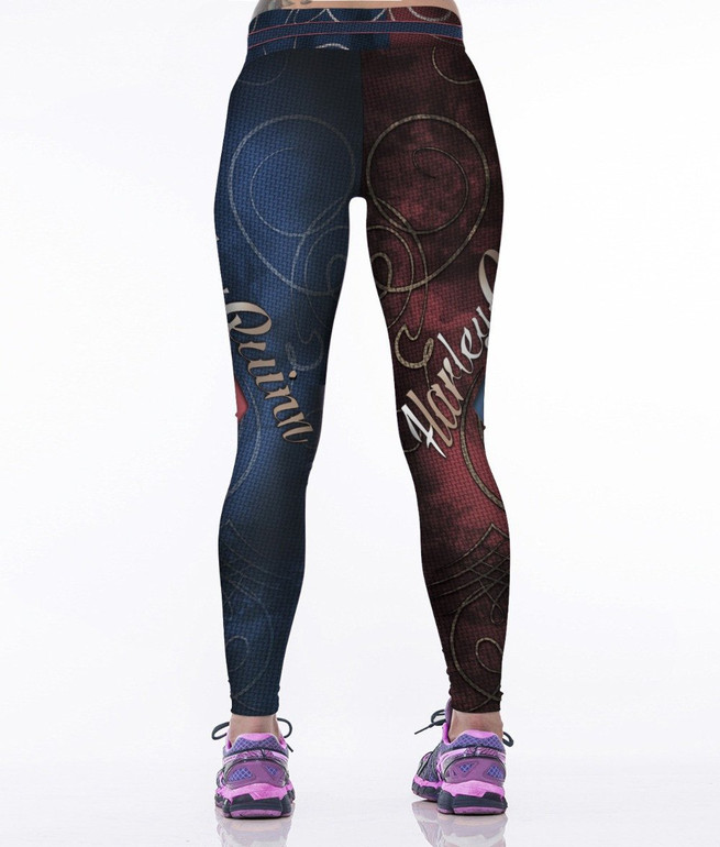 Adogirl Women Print Harley Quinn Fitness Leggings Fashion Workout Pants Clothes For Women Spandex Pants Leggins Punk Ropa Mujer