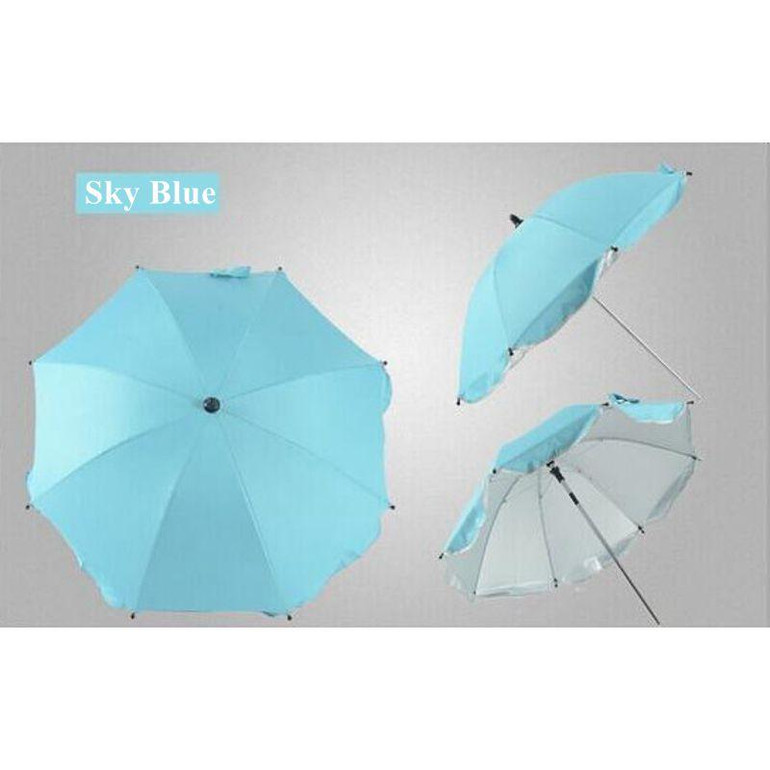 Adjustable Baby Stroller Umbrella Pushchair Pram Sunshade Canopy Anti UV Parasol Umbrella Stand Rain Cover Outdoor Rain Gear