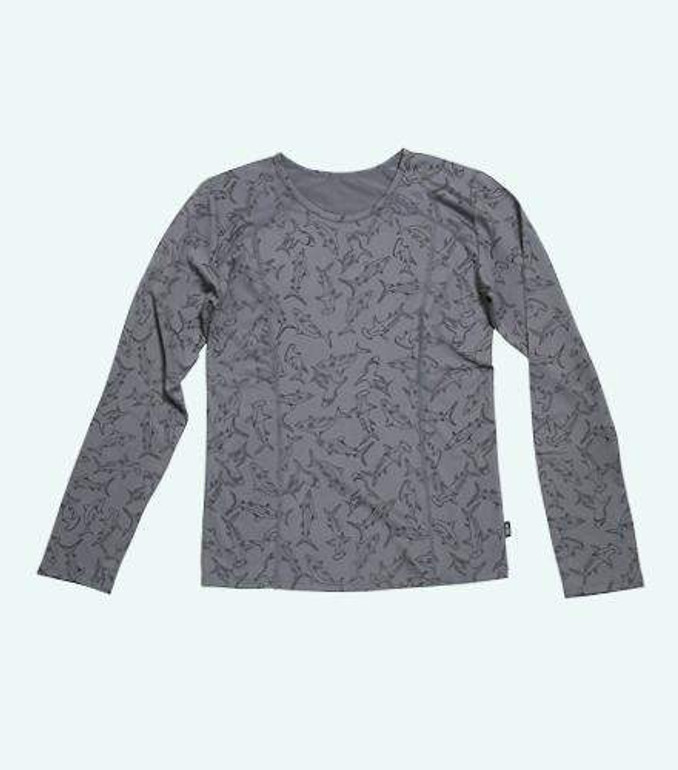 Active Long Sleeve Rashguard - Shark Print