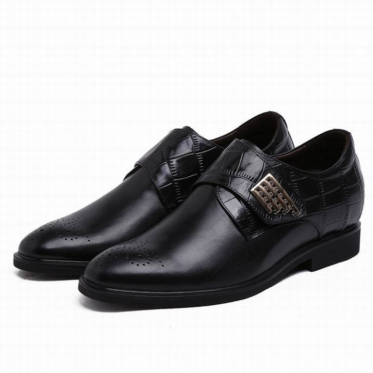 italian style real leather qshoes shoe mens business men man dress casual fashion pointed toe inner high heel shoes yo21812-1