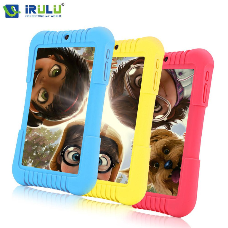 iRULU Y3 7'' Andriod 5.1 Babypad Quad Core IPS 1280*800 Dual Cam Tablet PC 1G/16G Wifi Bluetooth Silicone Case Gift for Children