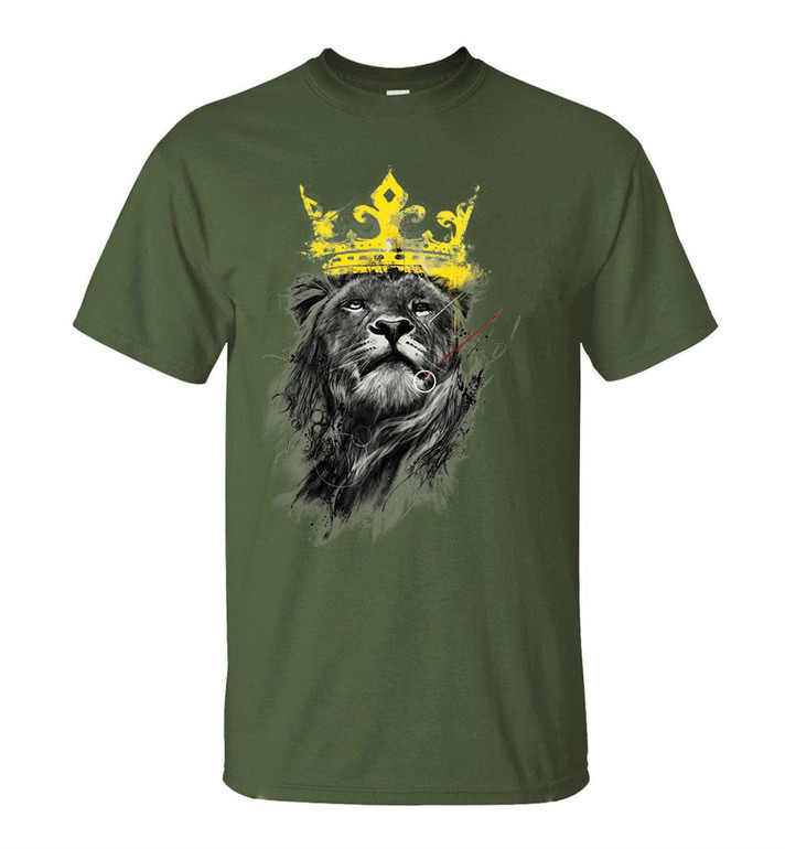 Lion Hip Hop Men's T-Shirt 2017 Summer Funny T Shirts Men 100% Cotton 3D Printed Tops Brand Clothing Camiseta Masculina