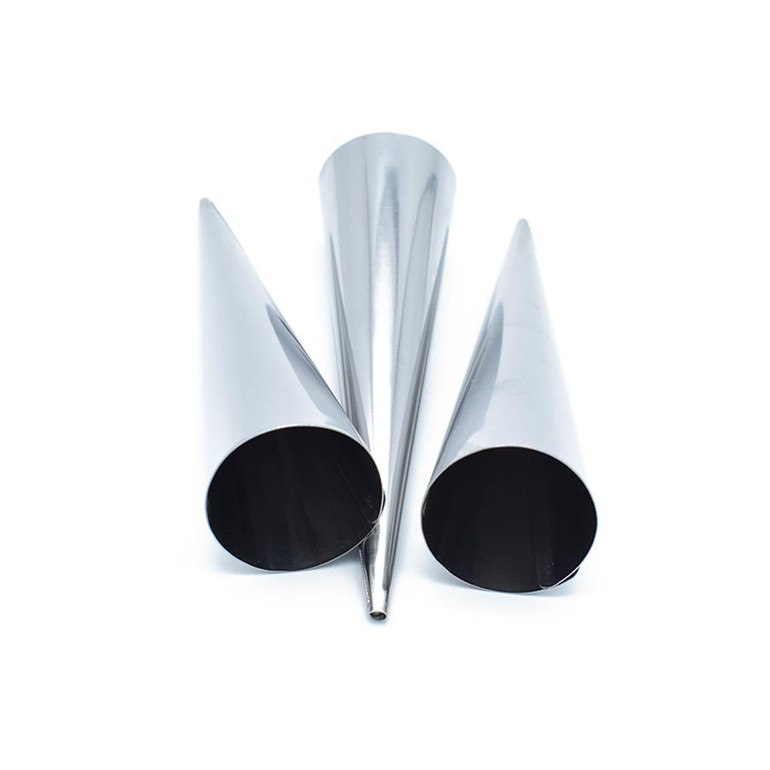 LINSBAYWU 3pcs/set Spiral Baked Croissants DIY Horn Baking Cake for cream horns chocolate cones Easter Dessert Tool