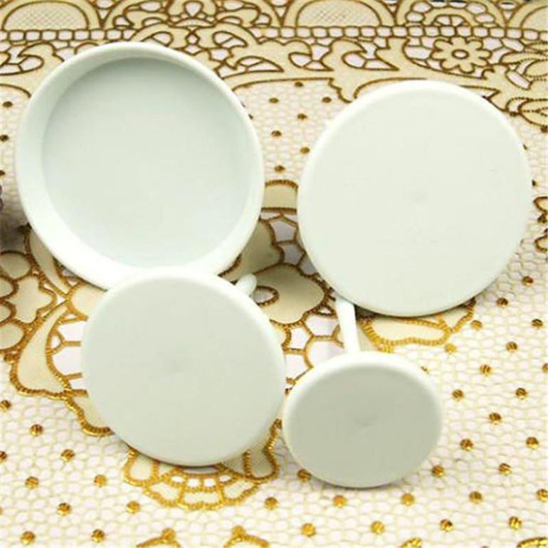 LINSBAYWU 1Set/4PCS New Sugarcraft Cupcake Cake Stand Icing Cream Flower Decorating Nail Set Tool