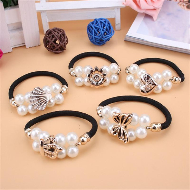 Stylish Floral Pearl Bow Headband for Women - Limited Promotion