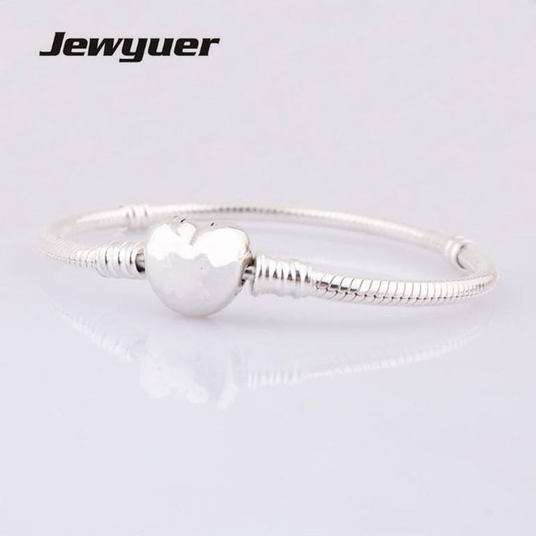 Fine jewelry summer style bracelet with Heart Clasp 925 sterling silver jewelry bracelets for women and men jewelry diy YL013