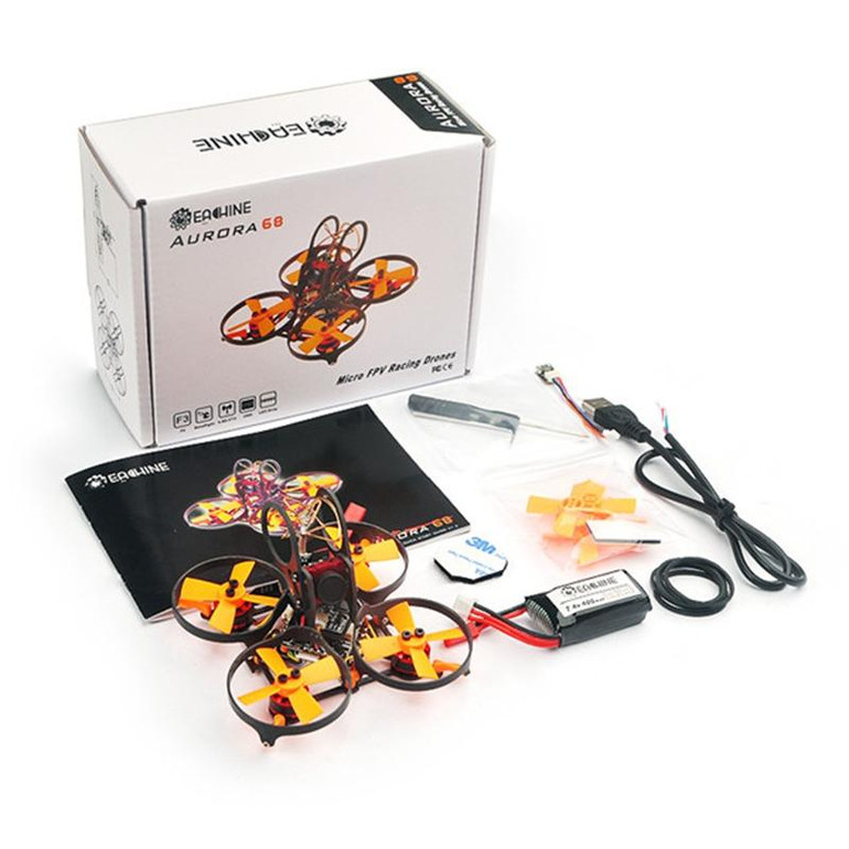 New Hot Eachine for Aurora 68 68mm Mini 5.8G 600TVL FPV Racing Drone BNF with F3 OSD 48CH 25mW VTX FPV Camera Drone RC Toys