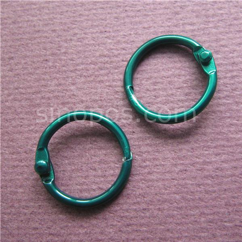 Steel Mini Split Rings 14mm Colored in plating finish, hinged split book rings, card leaflet photo album collecting binder ring