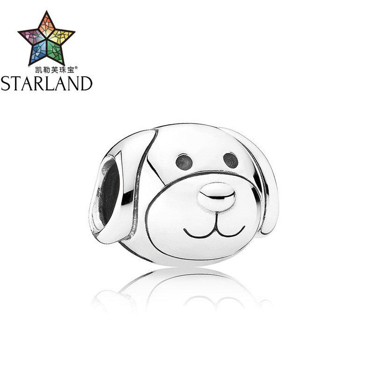 Starland Fashion 2017 New 100% 925 Sterling Silver Animal Lovely Puppy Devoted Dog Beads Fit Charm Bracelet Women Party Jewelry