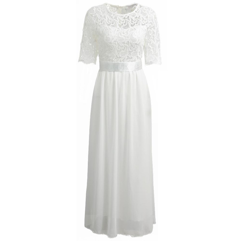 ANSELF Plus Size 3XL 4XL 5XL Lace Dress Women Long Chiffon Dress Slim Elegant Ladies Evening Maxi Party Dresses female Club Wear