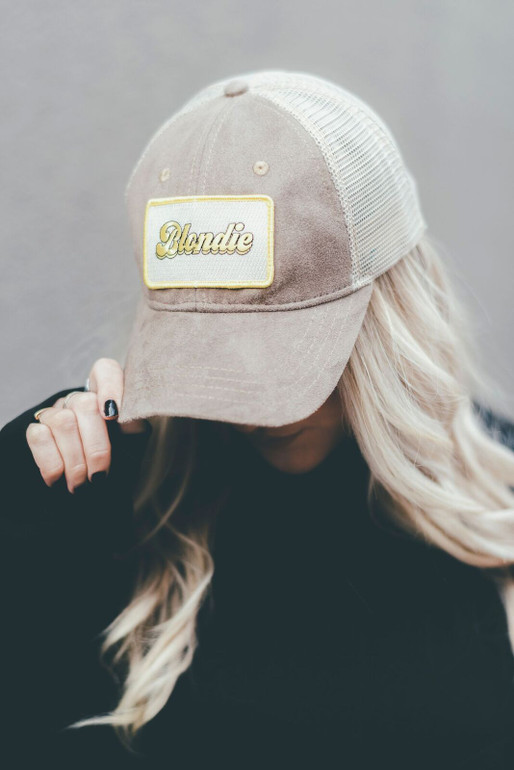 Blondie Suede Baseball Hat