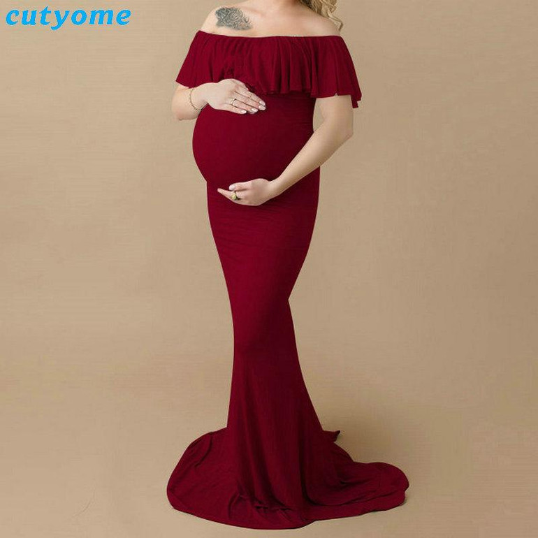 Maternity Dress Photography Props Pregnancy Maxi Clothes Maternity photography Princess Maternity Women Shoot Props Long Dress