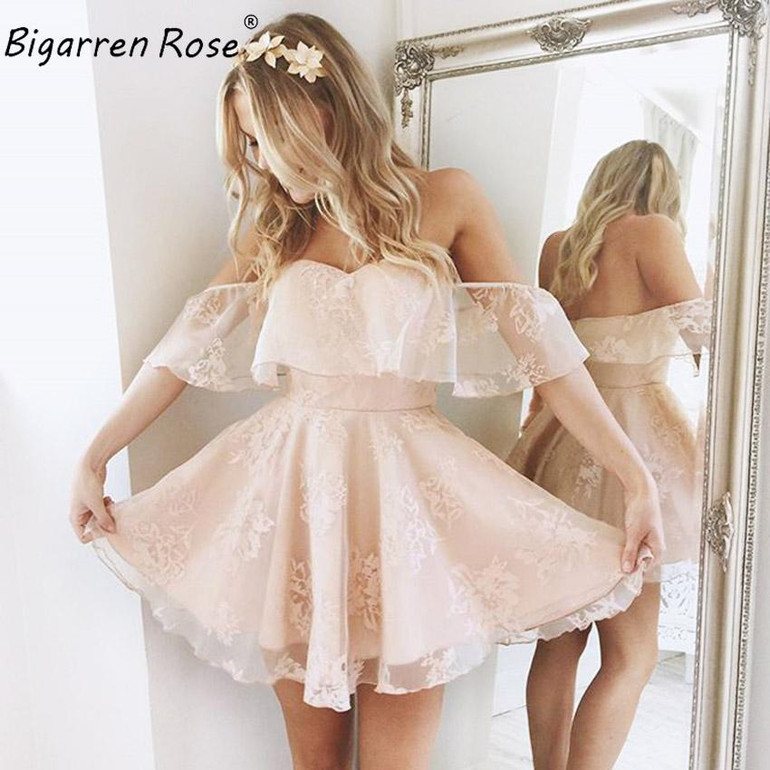 2017 new fashion women sexy lace dresses off the shoulder dress ladies Elegant Vintage neckless party dress