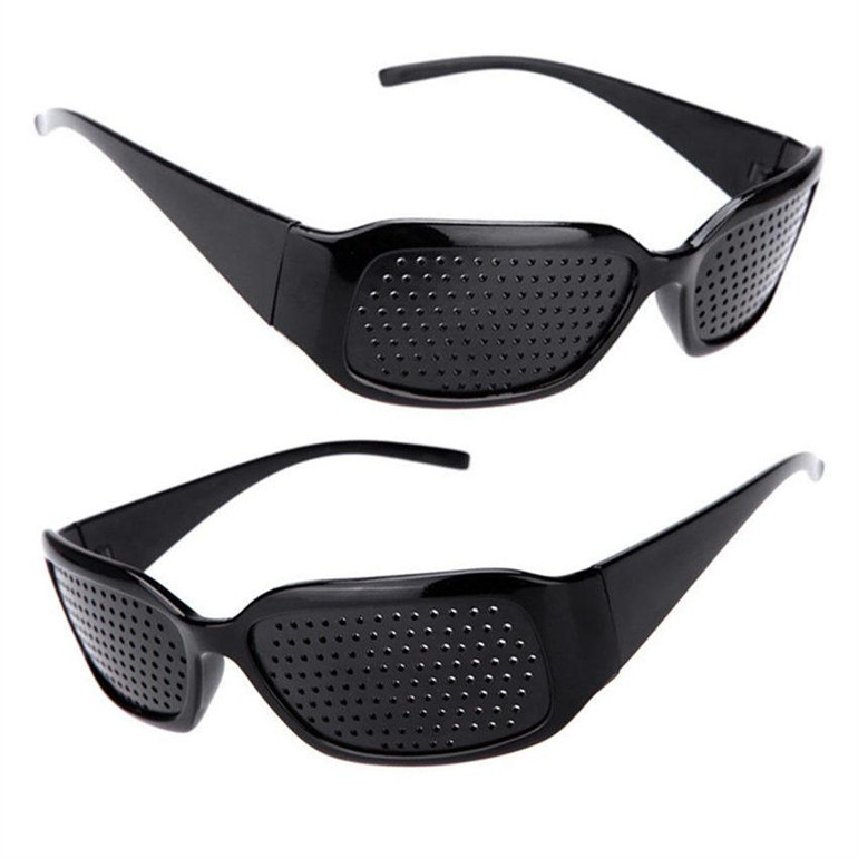 Anti-myopia Pinhole Sunglasses Men Women Glasses Improve Vision Goggles Anti-fatigue Care Pin hole Microporous Eye Exercise