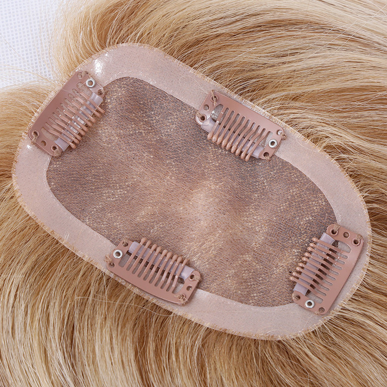 Real Virgin Small Human Hair toppers Extension Lightweight Real Hair Toppers