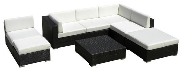 2017 All Weather Outdoor Sofa Sectional Wicker 8 Piece Resin Couch Set