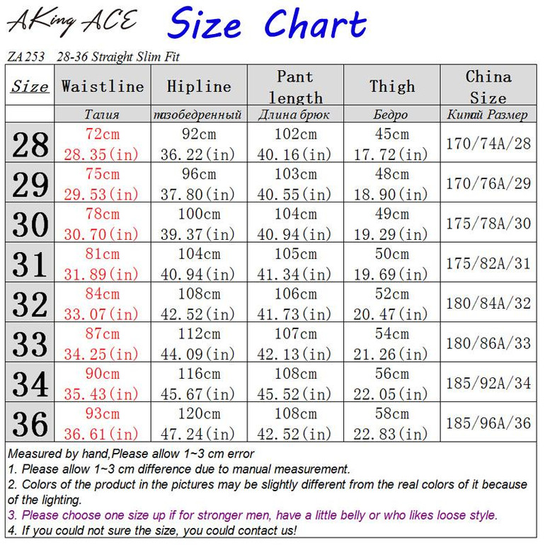 2017 AKing ACE New Arrival Men's Jeans Slim straight Blue denim jeans men casual ripped jean fashion pants 28-36, ZA253