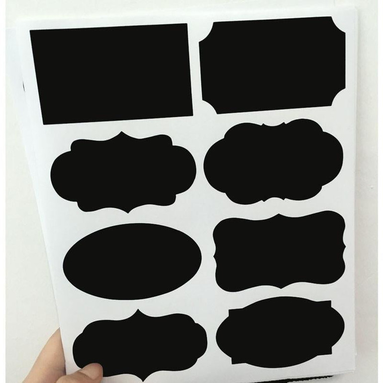 2017 40PCS/ Set New Wedding Home Kitchen Jars Blackboard Stickers Chalkboard Lables 20.5 * 23cm Free Shipping