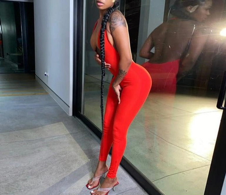 Sleeveless Backless Jumpsuit
