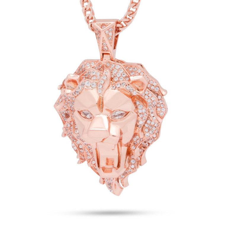Fox "Empire" x KING ICE - The Rose Gold CZ Faceted Lion