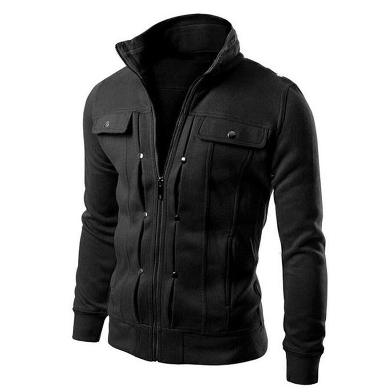 New 2017 Fashion Hoodies Men Button Hip Hop Mens Brand Solid Hooded Zipper Hoodie Cardigan Sweatshirt Slim Fit Men Hoody 4XL
