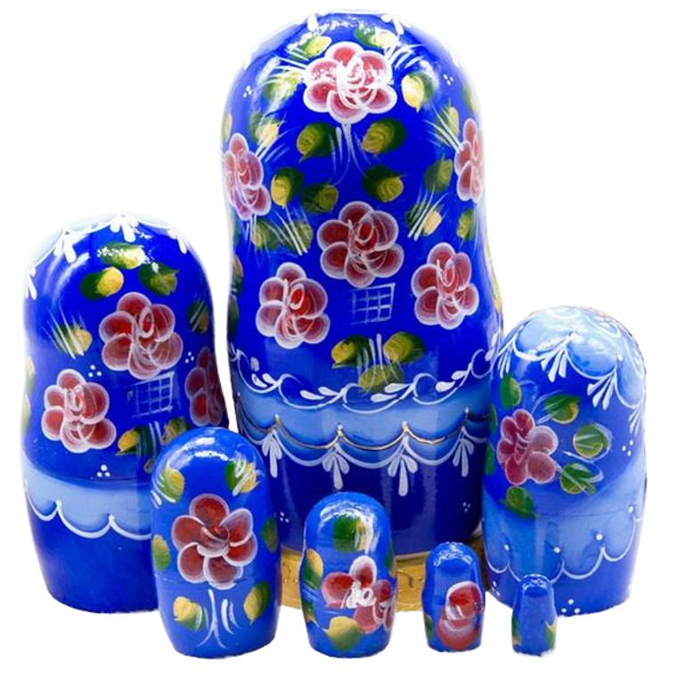 Wooden Large Matryoshka Nesting Dolls 7 Pieces