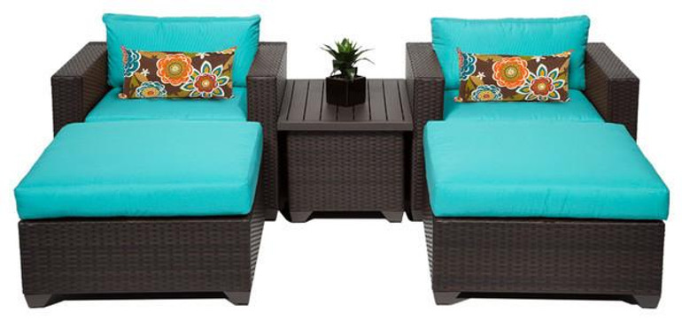 2017 Patio Furniture 5 Piece Outdoor Wicker Patio Sofa Lounge Set