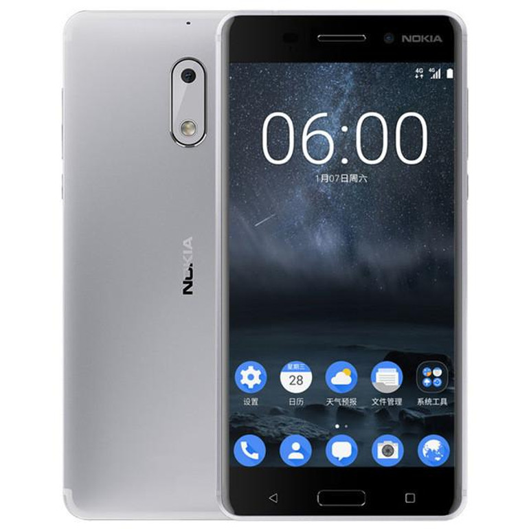 2017 Original Nokia 6 Android 7 LTE Smart Phone 4G RAM 64G ROM Octa Core Dual Card Fingerprint 3000mAh WIFI GPS Android Doze
