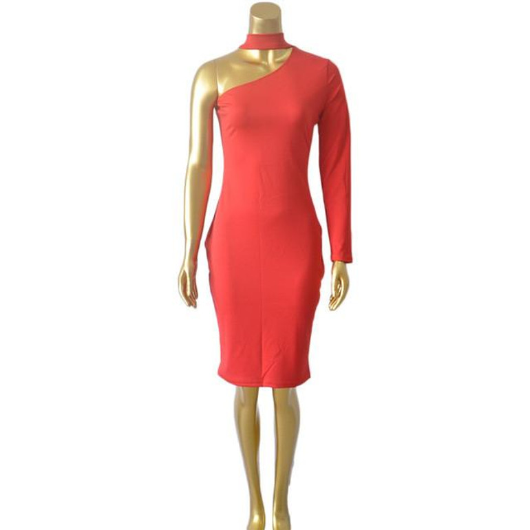 2017 One shoulder dress High neck white party dresses black sexy club dress bodycon bandage autumn winter women dress vestidos 2017 One shoulder dress High neck white party dresses black sexy club dress bodycon bandage autumn winter women dress vestidos