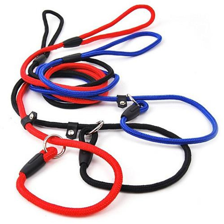 2015 New Pet Dog Nylon Rope Training Leash Slip Lead Strap Adjustable Traction Collar  4WLK