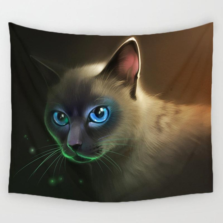 Mysterious Cat Tapestry