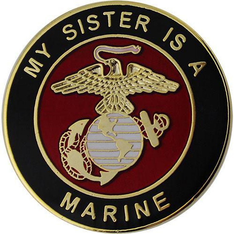 My Sister is a Marine 1" Lapel Pin