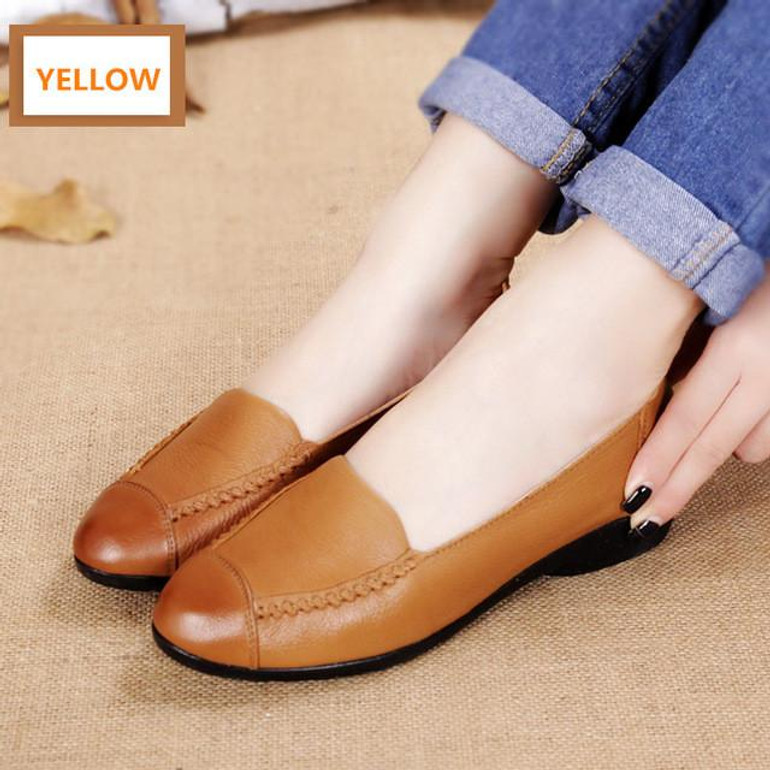 MUYANG MIE MIE Spring And Autumn Women Flats 2017 Fashion Genuine Leather Flat Shoes Woman Soft Casual Loafers Women Shoes MUYANG MIE MIE Spring And Autumn Women Flats 2017 Fashion Genuine Leather Flat Shoes Woman Soft Casual Loafers Women Shoes