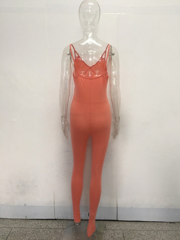 New arrive deep v neck sexy jumpsuits bodysuit women jumpsuit high waist full length women playsuits CM030