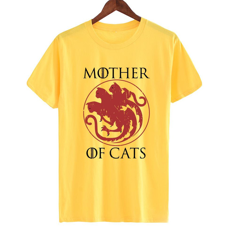 Hillbilly New Fashion T-shirts Casual Mother of Cats Casual Funny Tees Tshirts Tops &amp; Tees Short Sleeve Women's Black T Shirts