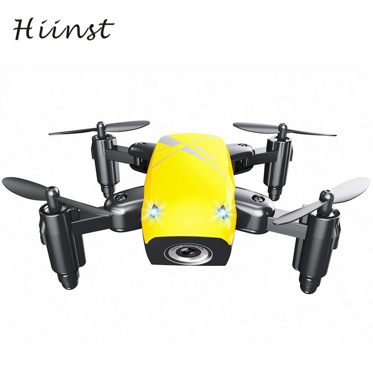 HIINST S9HW Mini Drone With Camera S9 No Camera RC Helicopter Foldable Drones Altitude Hold RC Quadcopter WiFi FPV Pocket Drone