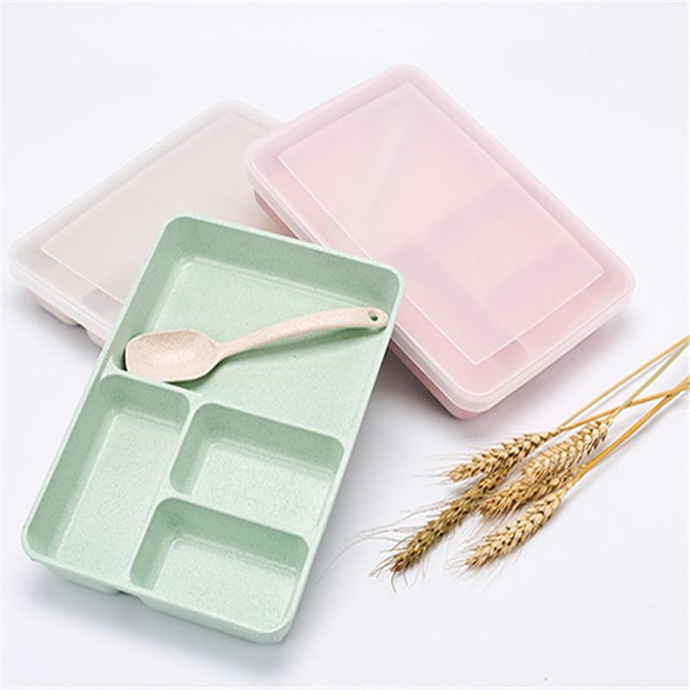 LMETJMA New 4 plus 1 Lunch Boxs Microwave Lunchbox For Adults Lunch Boxs Thermal Food Storage Container Lunchbox KCBII012006