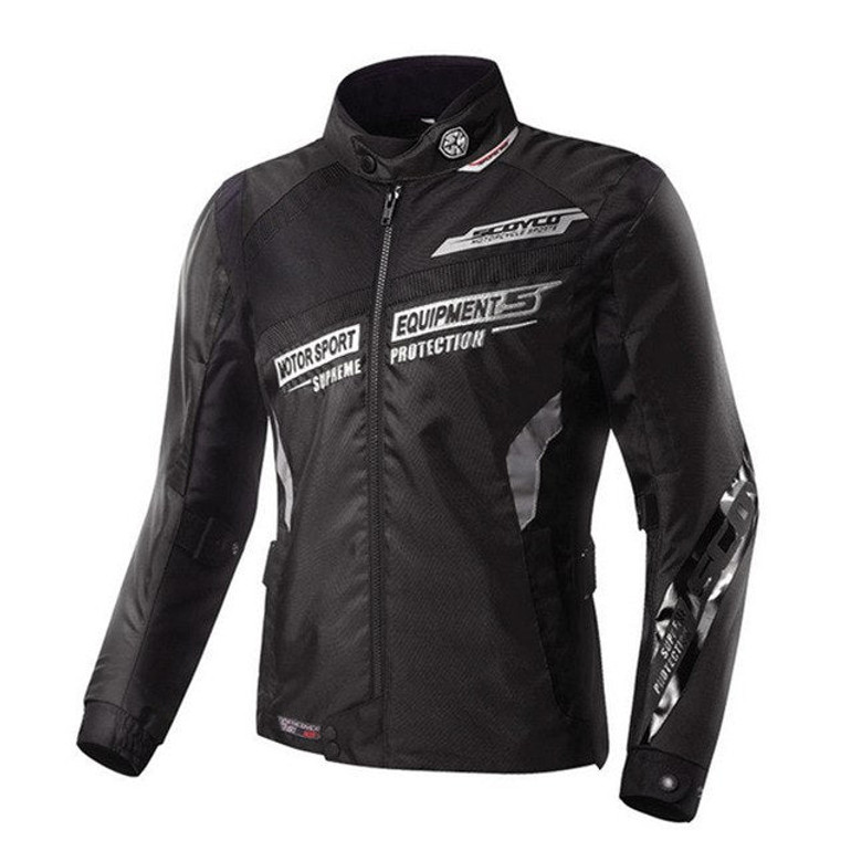 Motorcycle jacket motocross clothing protective armor combinations elbow shoulder back protector
