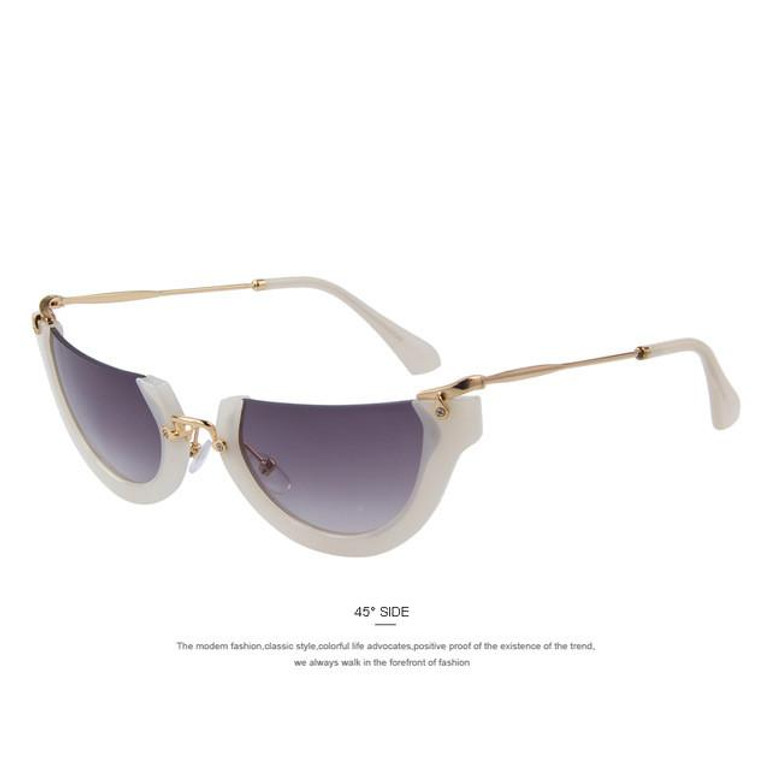 MERRY'S Fashion Women Cat Eye Sunglasses Classic Brand Designer Semi-Rimless Sunglasses Butterfly Shades UV400 MERRY'S Fashion Women Cat Eye Sunglasses Classic Brand Designer Semi-Rimless Sunglasses Butterfly Shades UV400
