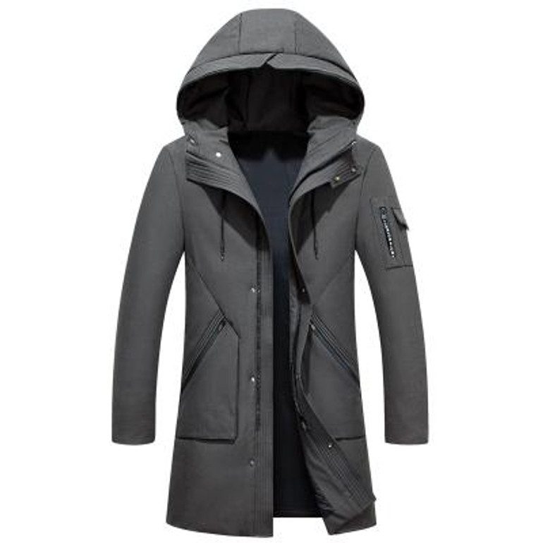 2017 new style Men's casual hooded winter jackets thicken white duck down hooded jacket men , men's white duck down coat men