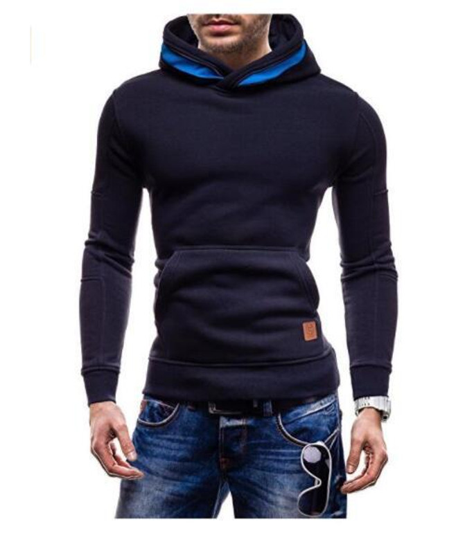 2017 New Spring Autumn Hoodies Men Fashion Brand Pullover Solid Color Turtleneck Sportswear Sweatshirt Men'S Tracksuits Moleton