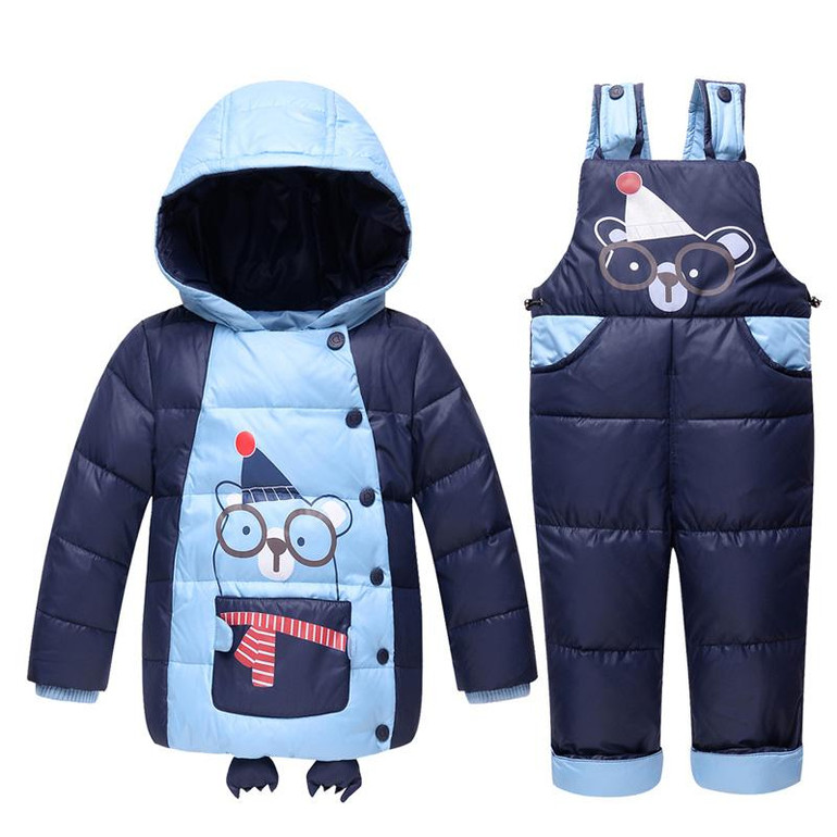 IYEAL Children Baby Girls Boys 90% Warm Duck Down Clothing Set Kids Winter Jacket Jumpsuit Toddler Outerwear Coat Baby Clothes