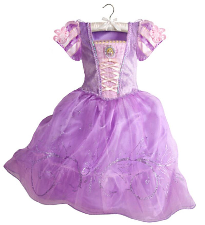 2017 Girls Dress Cinderella Costume for Kids Rapunzel Belle Sofia Princess Dress Children Party Dress Cosplay Costume Vestidos