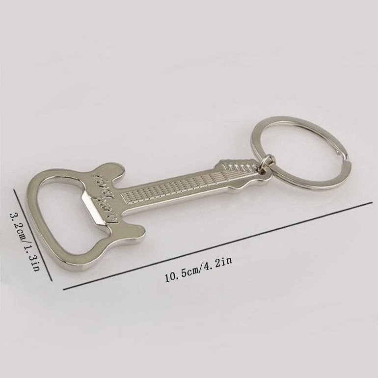 Bottle Opener Ledifly New Design Guitar Beer Bottle Can Opener Alloy Hangings Ring Keychain Tools Household Gifts
