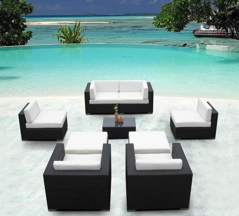 2016 Furniture Sofa Outdoor Wicker Sofa Sectional 9 Piece Resin Couch Set